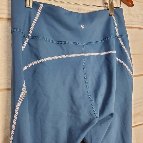 Peloton Blue Pants Womens Large Move Mission Stretch Workout Athletic Biking - Picture 6 of 10